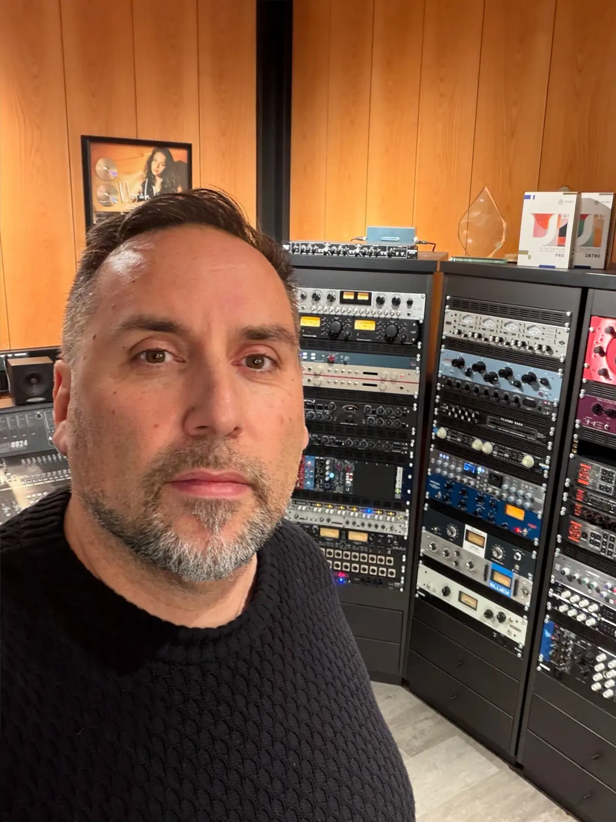 DJ Ufuk in his studio